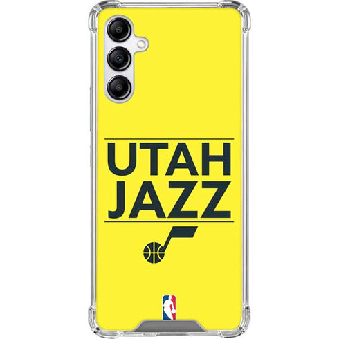 NBA Utah Jazz Standard - Yellow Galaxy A14 5G Clear Case