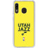 NBA Utah Jazz Standard - Yellow Galaxy A20 Clear Case