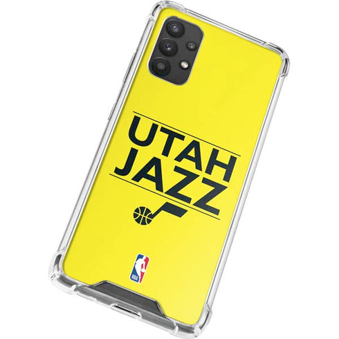 NBA Utah Jazz Standard - Yellow Galaxy A32 5G Clear Case