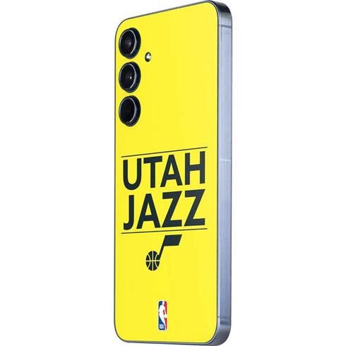 NBA Utah Jazz Standard - Yellow Galaxy A35 5G Skin