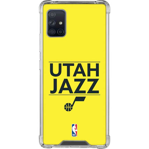 NBA Utah Jazz Standard - Yellow Galaxy A51 5G Clear Case
