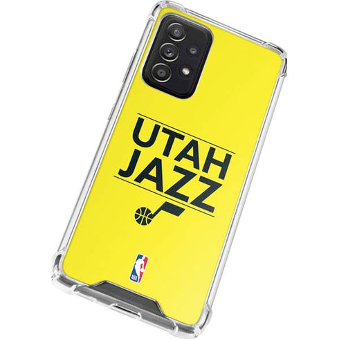 NBA Utah Jazz Standard - Yellow Galaxy A52 5G Clear Case