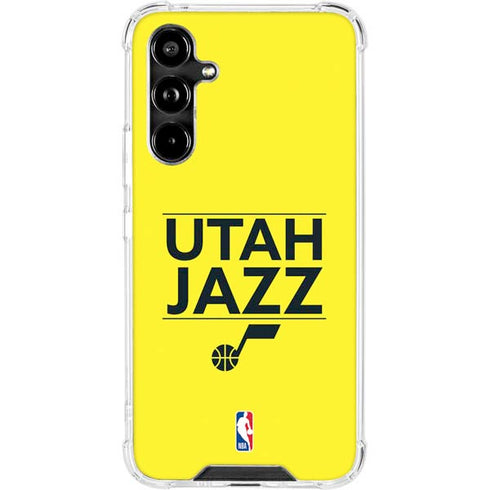 NBA Utah Jazz Standard - Yellow Galaxy A54 5G Clear Case