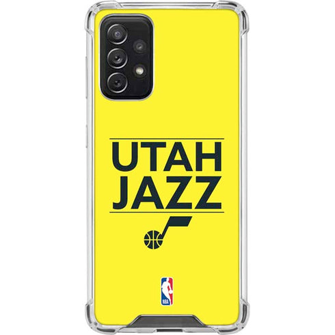 NBA Utah Jazz Standard - Yellow Galaxy A72 5G Clear Case