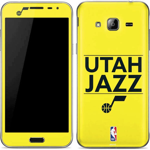 NBA Utah Jazz Standard - Yellow Galaxy J3 Skin