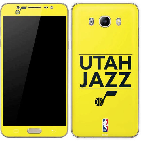 NBA Utah Jazz Standard - Yellow Galaxy J7 Skin