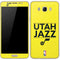 NBA Utah Jazz Standard - Yellow Galaxy J7 Skin