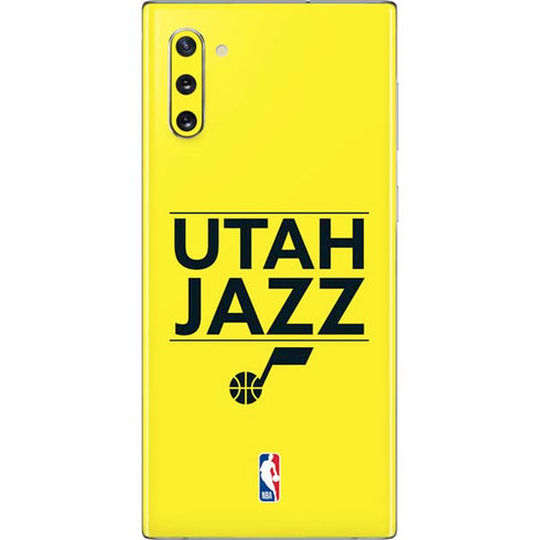NBA Utah Jazz Standard - Yellow Galaxy Note 10 Skin