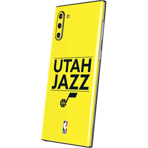 NBA Utah Jazz Standard - Yellow Galaxy Note 10 Skin