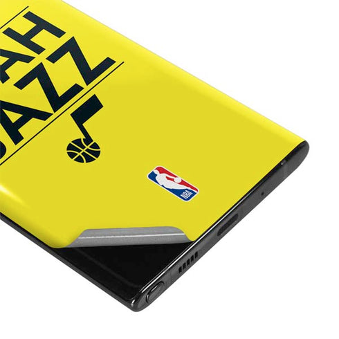 NBA Utah Jazz Standard - Yellow Galaxy Note 10 Skin