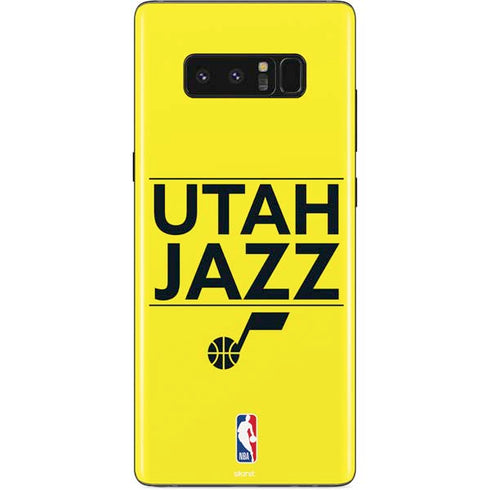 NBA Utah Jazz Standard - Yellow Galaxy Note 8 Skin