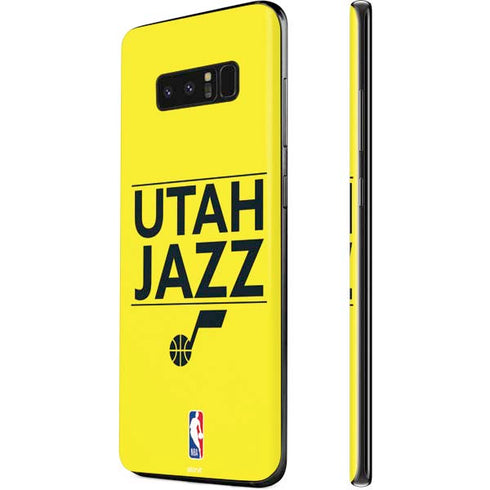 NBA Utah Jazz Standard - Yellow Galaxy Note 8 Skin