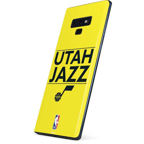 NBA Utah Jazz Standard - Yellow Galaxy Note 9 Skin