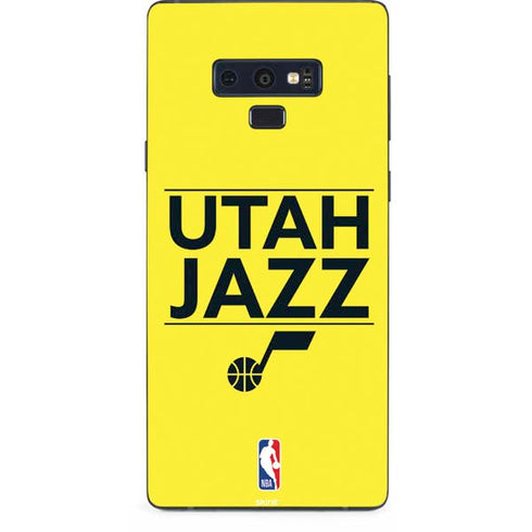 NBA Utah Jazz Standard - Yellow Galaxy Note 9 Skin
