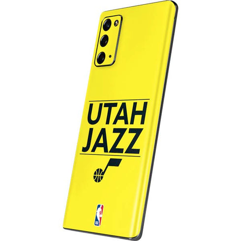 NBA Utah Jazz Standard - Yellow Galaxy Note20 5G Skin