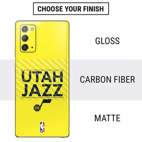 NBA Utah Jazz Standard - Yellow Galaxy Note20 5G Skin