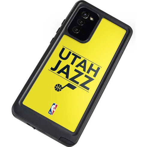 NBA Utah Jazz Standard - Yellow Galaxy Note20 5G Waterproof Case