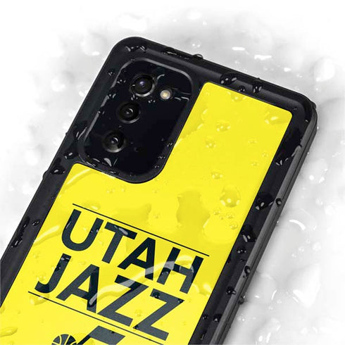 NBA Utah Jazz Standard - Yellow Galaxy Note20 5G Waterproof Case