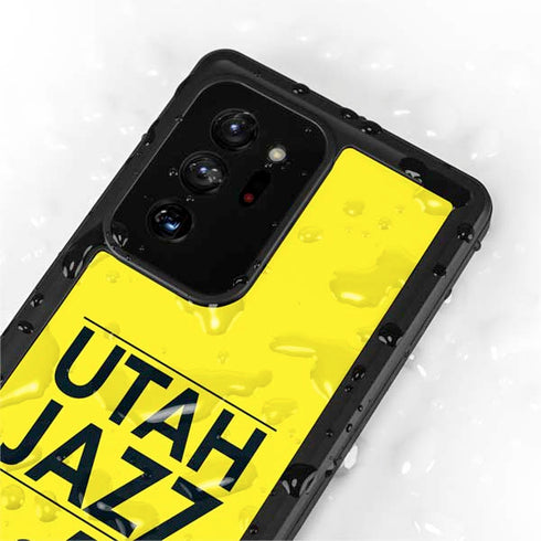 NBA Utah Jazz Standard - Yellow Galaxy Note20 Ultra 5G Waterproof Case
