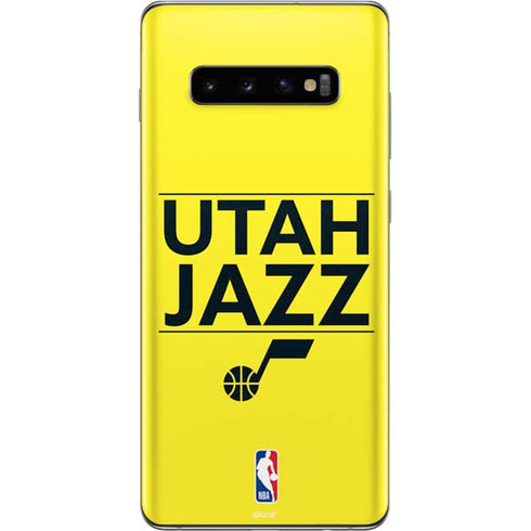 NBA Utah Jazz Standard - Yellow Galaxy S10 Plus Skin