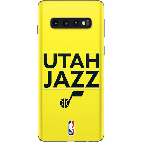 NBA Utah Jazz Standard - Yellow Galaxy S10 Skin