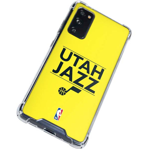 NBA Utah Jazz Standard - Yellow Galaxy S20 FE Clear Case
