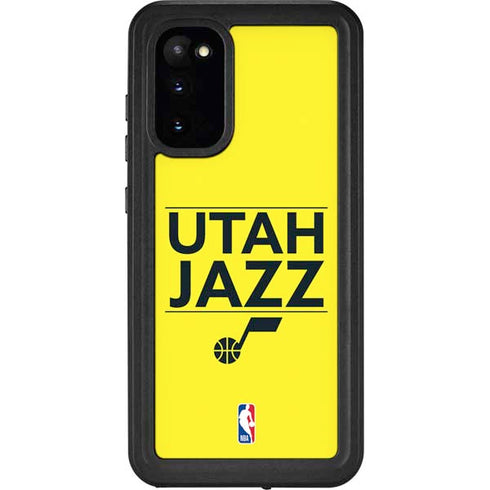NBA Utah Jazz Standard - Yellow Galaxy S20 Waterproof Case
