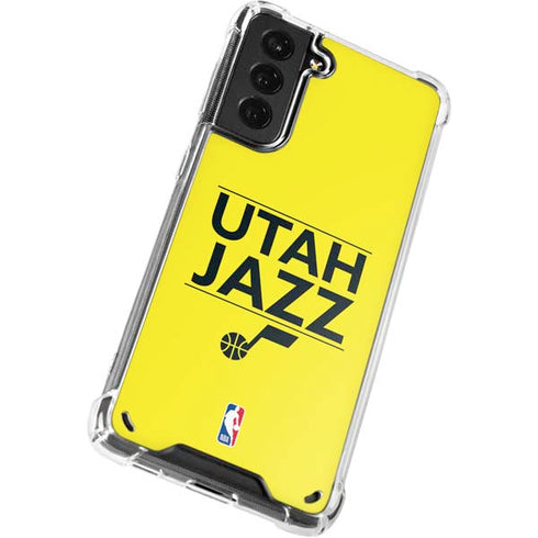 NBA Utah Jazz Standard - Yellow Galaxy S21 5G Clear Case