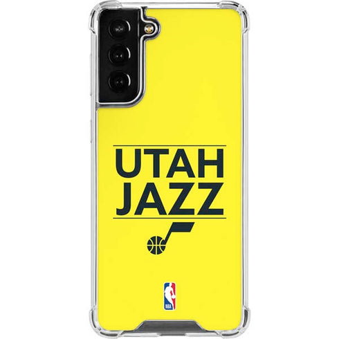 NBA Utah Jazz Standard - Yellow Galaxy S21 FE Clear Case