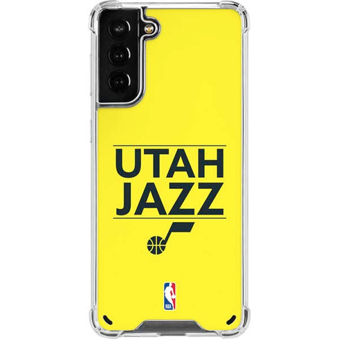 NBA Utah Jazz Standard - Yellow Galaxy S21 Plus 5G Clear Case