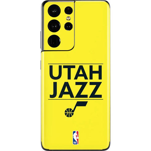NBA Utah Jazz Standard - Yellow Galaxy S21 Ultra 5G Skin