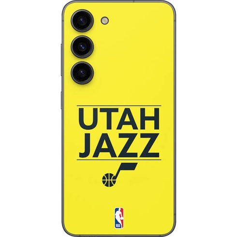 NBA Utah Jazz Standard - Yellow Galaxy S23 Skin