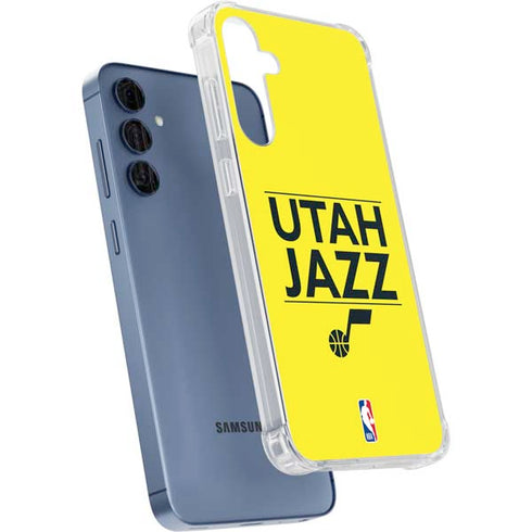 NBA Utah Jazz Standard - Yellow Galaxy S24 Clear Case