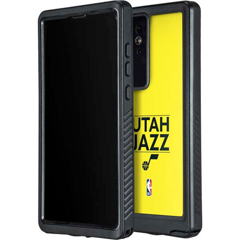 NBA Utah Jazz Standard - Yellow Galaxy S24 Ultra Waterproof Case