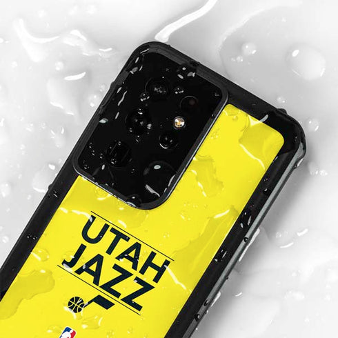 NBA Utah Jazz Standard - Yellow Galaxy S24 Ultra Waterproof Case