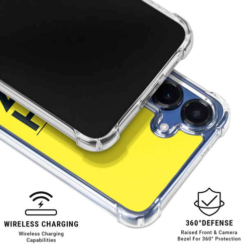 NBA Utah Jazz Standard - Yellow Galaxy S25 Clear Case