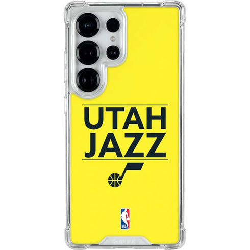 NBA Utah Jazz Standard - Yellow Galaxy S25 Ultra Clear Case
