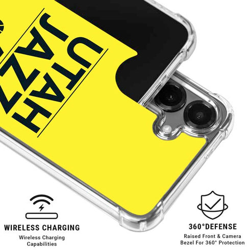 NBA Utah Jazz Standard - Yellow Galaxy S26 Plus Clear Case