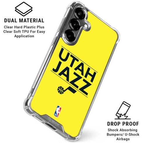 NBA Utah Jazz Standard - Yellow Galaxy S26 Plus Clear Case