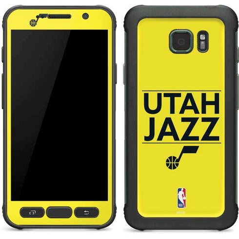 NBA Utah Jazz Standard - Yellow Galaxy S7 Active Skin
