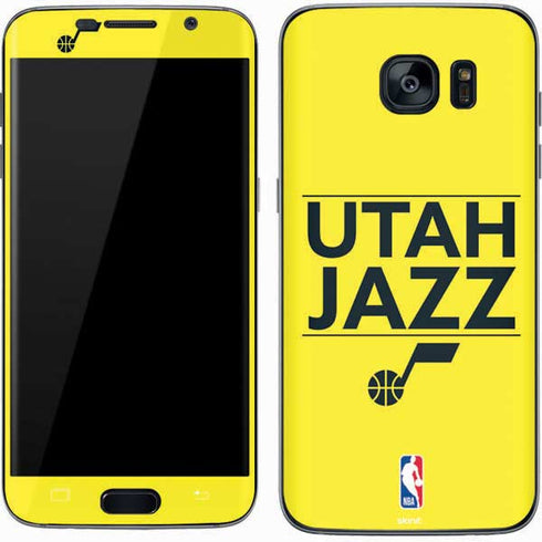 NBA Utah Jazz Standard - Yellow Galaxy S7 Skin