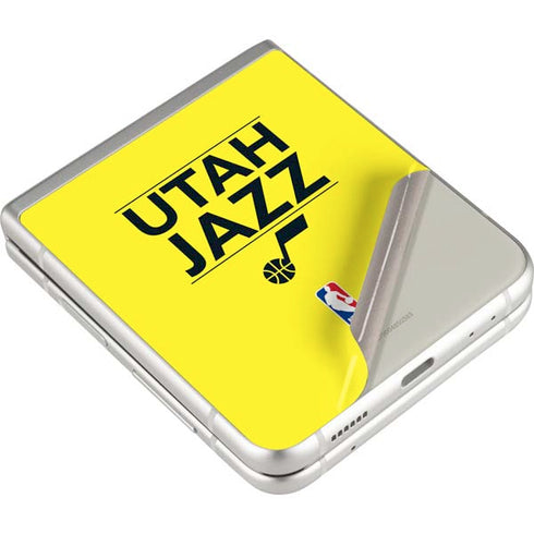 NBA Utah Jazz Standard - Yellow Galaxy Z Flip3 5G Skin