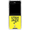 NBA Utah Jazz Standard - Yellow Galaxy Z Flip5 5G Clear Case