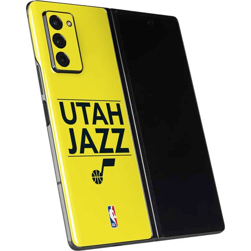 NBA Utah Jazz Standard - Yellow Galaxy Z Fold2 5G Skin