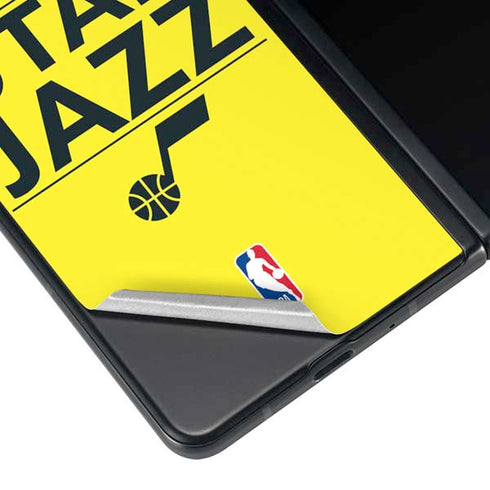 NBA Utah Jazz Standard - Yellow Galaxy Z Fold3 5G Skin