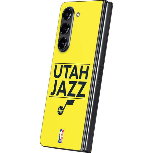 NBA Utah Jazz Standard - Yellow Galaxy Z Fold5 5G Skin