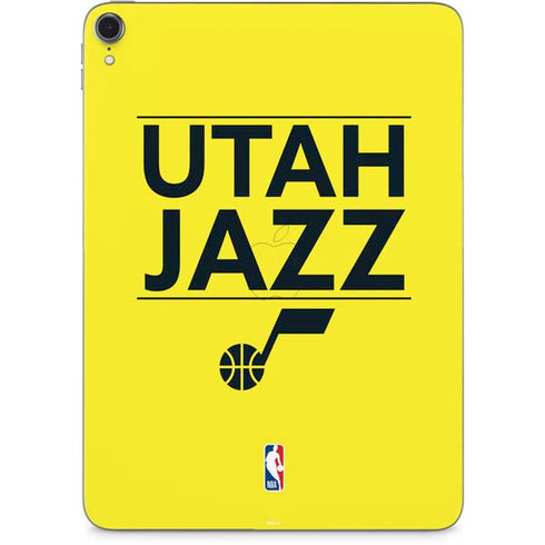 NBA Utah Jazz Standard - Yellow Apple iPad Pro Skin