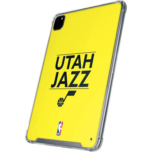 NBA Utah Jazz Standard - Yellow iPad Pro 12.9in (2020) Clear Case