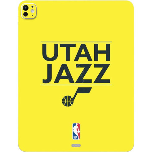 NBA Utah Jazz Standard - Yellow iPad Pro 13in M4 (2024) Skin
