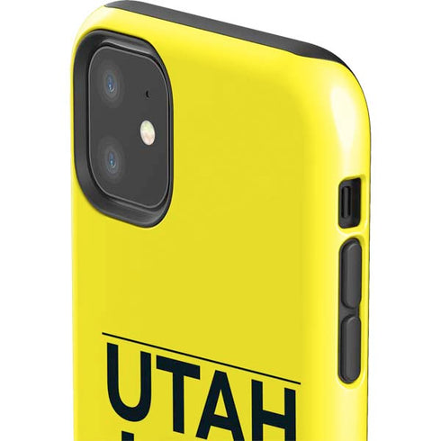 NBA Utah Jazz Standard - Yellow iPhone 11 Impact Case